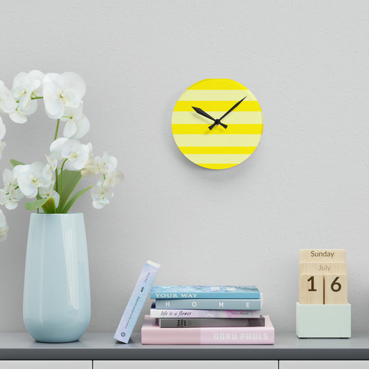Lemony Acrylic Wall Clock