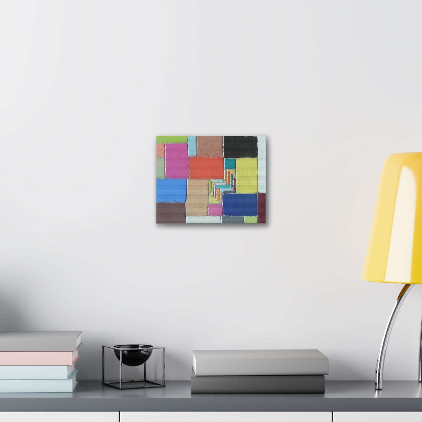 Rectangles by Fred Jones on Polyester Canvas