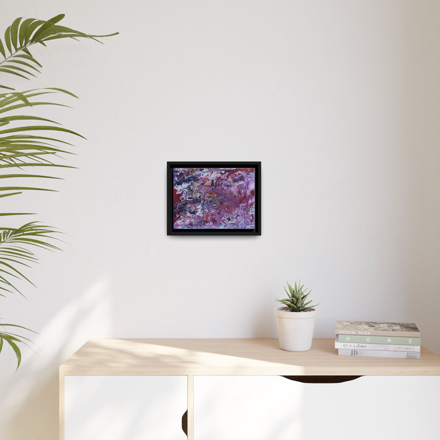 Azaela Sky by Fred Jones on Matte Canvas with Black Frame