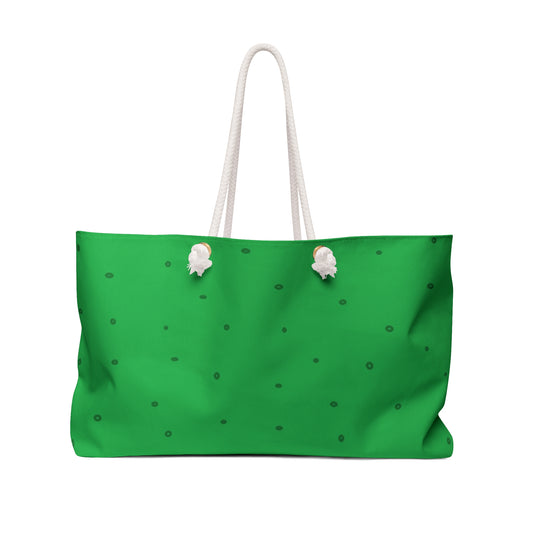 A Weekender Bag with Dark Green